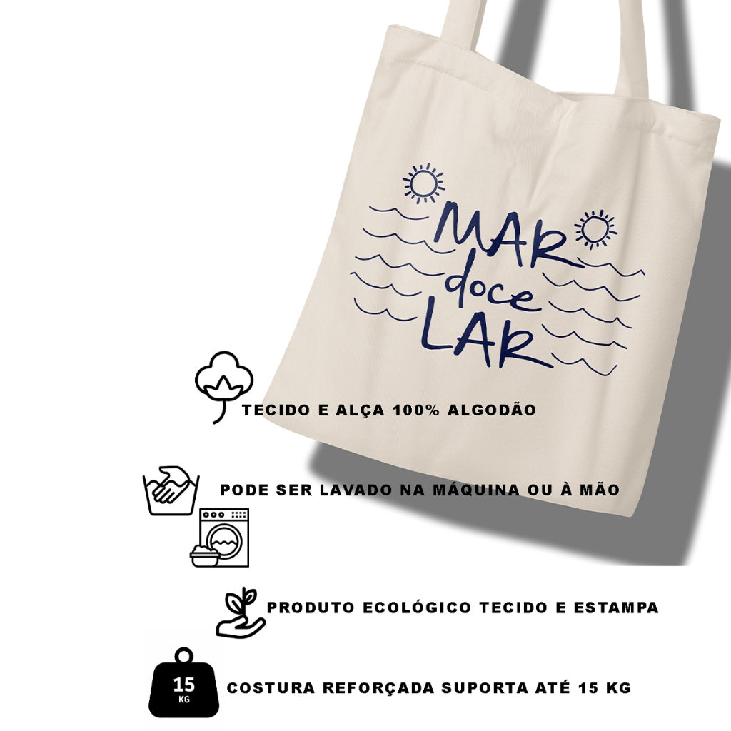 Bolsa de Praia Ecobag Mar Doce Lar